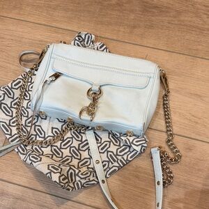 Rebecca Minkoff Cream Leather Crossbody Bag